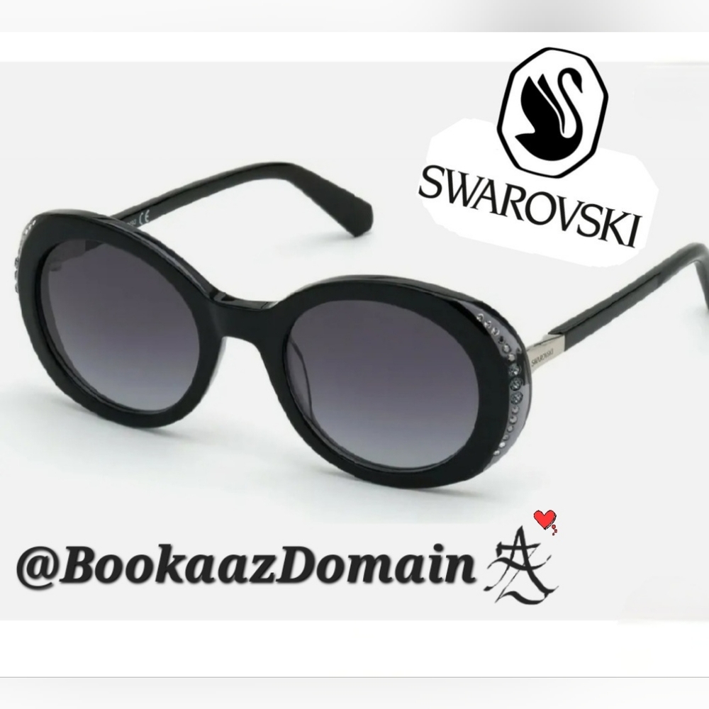 NEW Swarovski Chrystal Oval Sunglasses